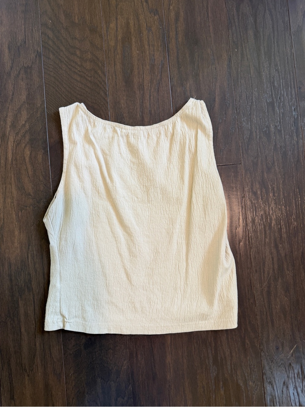 Everyday Cream Textured Tank Top - Picture 2 of 2